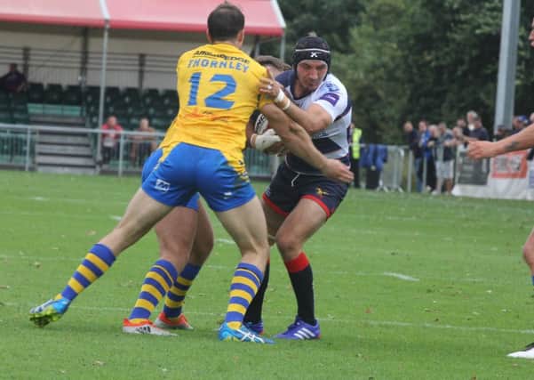 Sheffield Eagles at a roadblock: but Aston thinks they can get through. Pic: Simon Hall