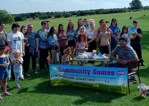 Residents attend Richmond Park community games event.