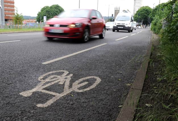 A cycle lane. Picture: Andrew Roe