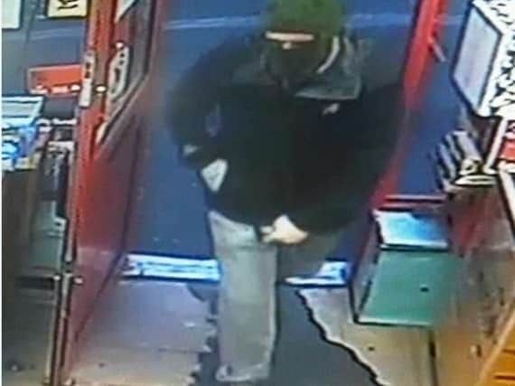 Do you recognise this man? Police want to speak to him connection with an attempted armed robbery that took place at a shop in Adwick Road, Mexborough last night