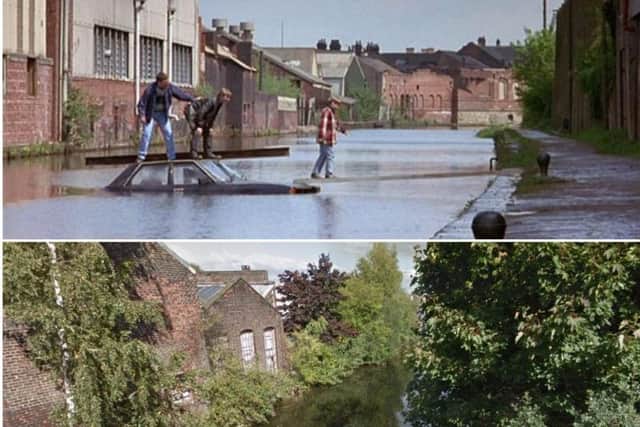 Bacon Lane in Attercliffe - where the car in the canal scene was filmed.