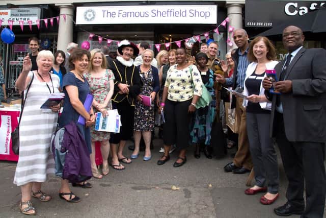 Launch of Heritage open days at Famous Sheffield Shop on the Ecclesall Road