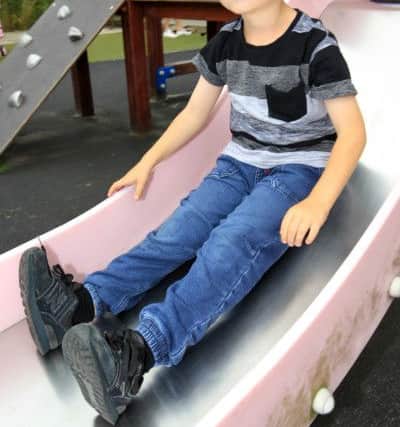 Open day at Bizzy Bee Family Childcare Centre in Beighton after the centre was destroyed by fire and is now reopen. Pictured is Zak Webster, six. Photo: Chris Etchells