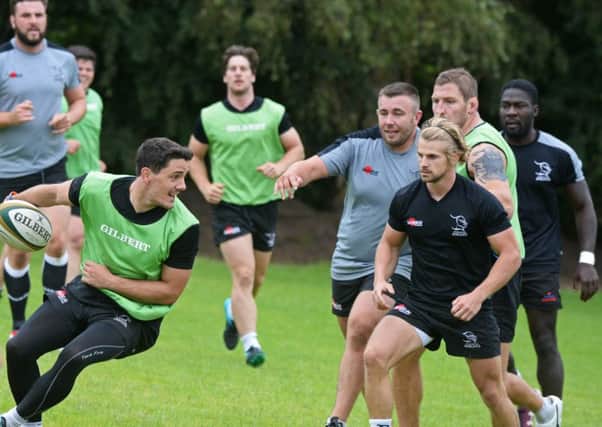 Doncaster Knights, pictured in pre-season training, have completed their friendly programme ahead of next weekend's Championship kick-off.   Picture: Marie Caley