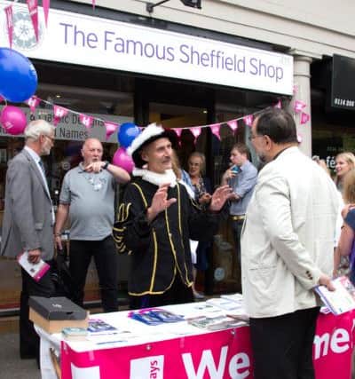Launch of Heritage open days at Famous Sheffield Shop on the Ecclesall Road