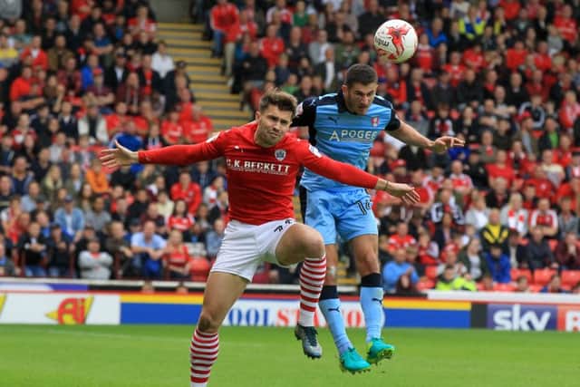 Action from the derby at Oakwell