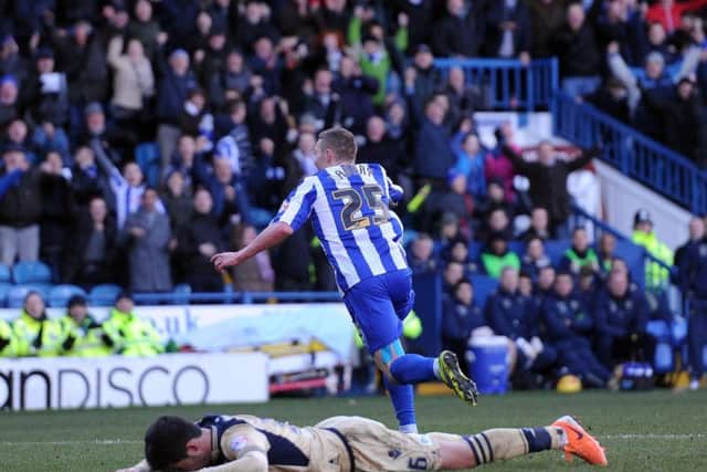Caolan Lavery, here scoring for Wednesday against Leeds, is expected to move to United