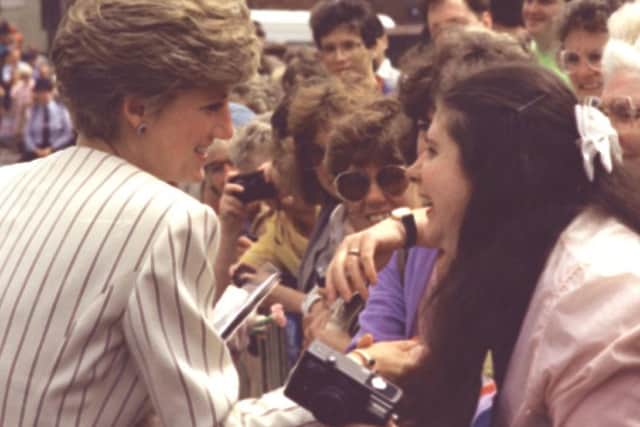 Diana took time to chat and meet with fans on her visit to Sheffield.
