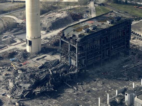 File photo dated 24/02/16 of an aerial view of Didcot Power Station, Oxfordshire, where a body has been recovered from the collapsed boiler house at Didcot power station, Thames Valley Police said. PRESS ASSOCIATION Photo. Issue date: Wednesday August 31, 2016. Photo: Steve Parsons/PA Wire