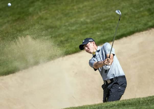 Matt Fitzpatrick in action at the European Masters