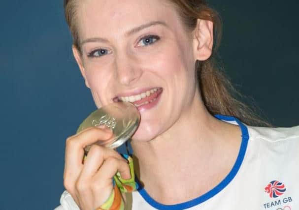 Bryony Page returned to Sheffield with her Olympic silver medal and was given a hero's welcome