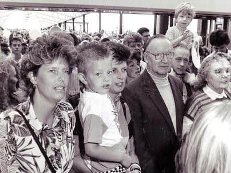 Young and old alike were keen to enjoy Meadowhall's delights
