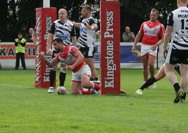 One of Sheffield Eagles 11 tries. Picture: Simon Hall