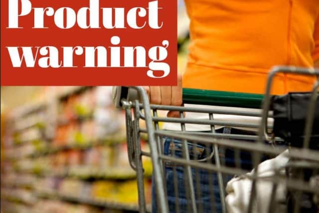 Chocolate product recall