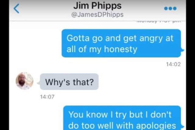 A screenshot of the conversation between "Smig" and Jim Phipps. (Photo: YouTube).