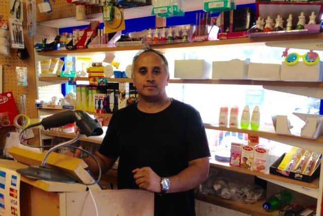 Mohammed Shaqil, aged 43, part-owner of Pound Bazar in Page Hall, Sheffield. Photo by Dan Hobson.