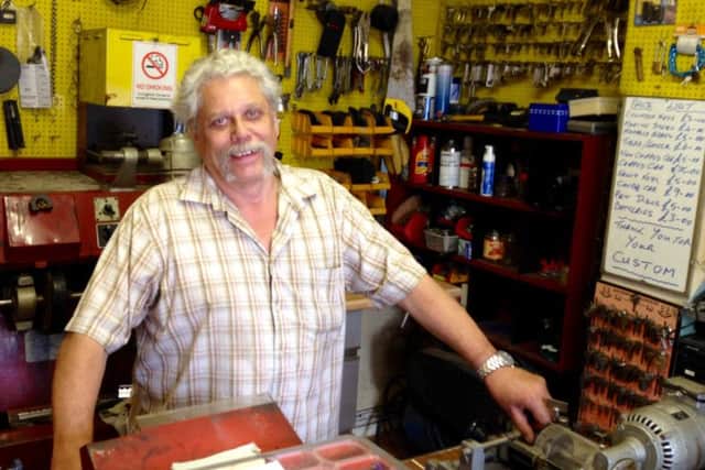 Bryan Wilkinson, aged 63, owner of Happy Sole in Page Hall since 1986. Photo by Dan Hobson.