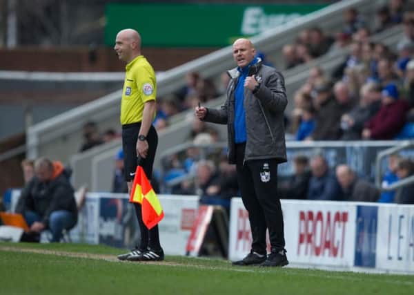 Chesterfield vs Port Vale - Port vale manager Rob Page - Pic By James Williamson