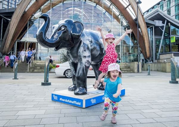 Isla, 6 and Amelia, 2 Cashill with the hers for the Herd of Sheffield
