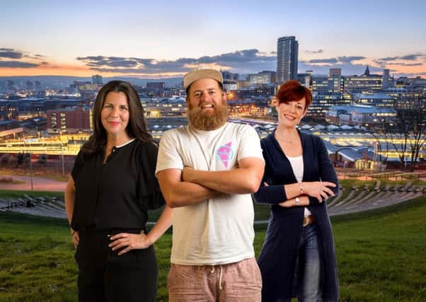 From left to right: Emma Jones, founder of Enterprise Nation, Jimmy Cregan, founder of Jimmy's Iced Coffee and Penny Mallory, the host of the conference and TV presenter.