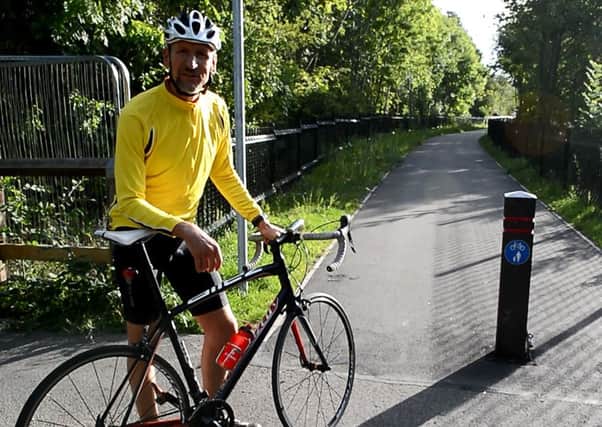 Jon Cooper cycles the new Chesterfield cycle path.