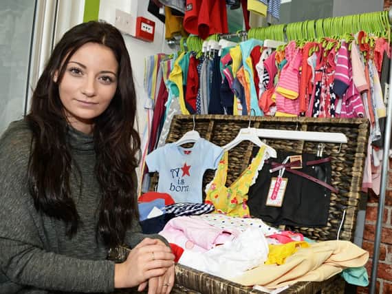 Doncaster children's clothes shop boss Frances Bishop.