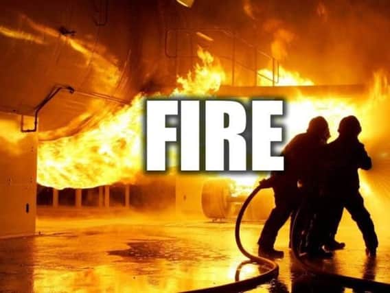 Firefighters dealt with a blaze in Barnsley