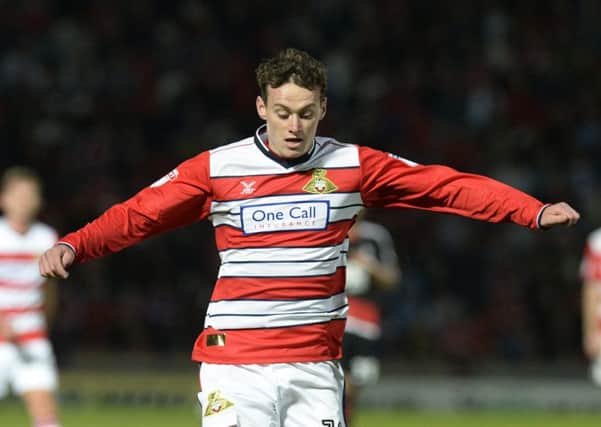 Liam Mandeville was on target for Doncaster Rovers against Derby
