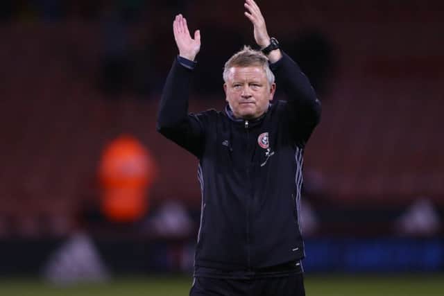 Chris Wilder will make changes for tonight's Group H tie. Pic Simon Bellis/Sportimage