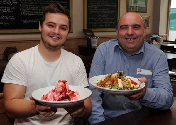 Head chef Sean Allen and manager Carl Grayson at Thyme Cafe. Picture: Andrew Roe