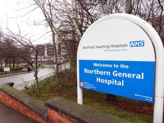 The incident occurred at the Northern General Hospital