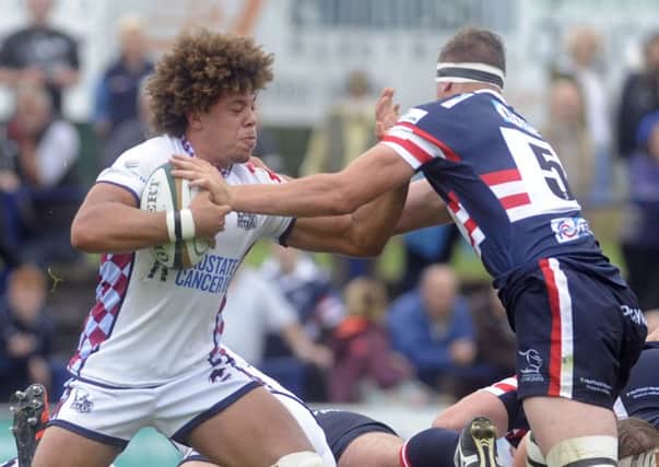 Buster Lawrence may be fit to return as Rotherham Titans prepapre to face Doncaster Knights again, this time in the B&I Cjup.  Picture by Simon Hulme