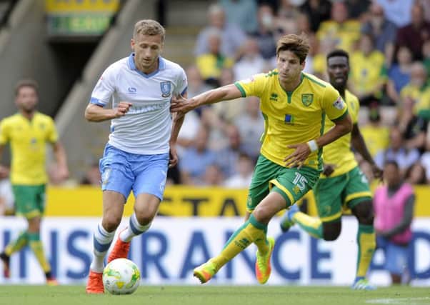Almen Abdi, in action against Norwich City, one of just two games in which he has completed a full 90 minutes