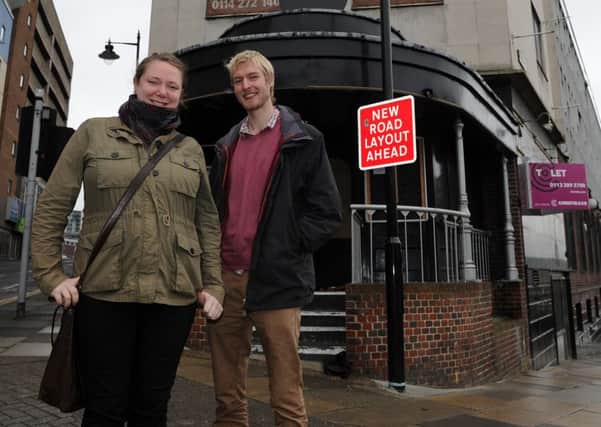 Kate Major and Chris Bamford outside the Boardwalk which they are looking to revive. Picture: Andrew Roe