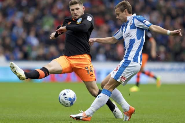 Gary Hooper closes down Town's Mark Hudson