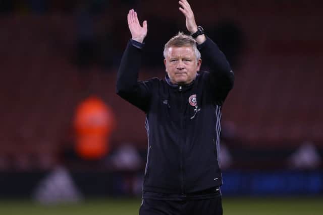 Chris Wilder says Michael Brown deserves a round of applause. Pic Simon Bellis/Sportimage