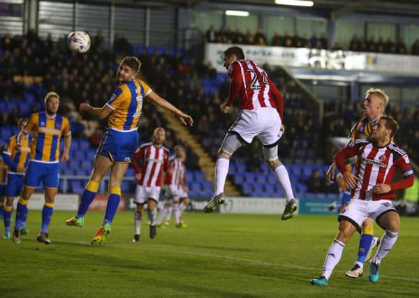 Danny Lafferty produced his best performance for Sheffield United at Shrewsbury Town. Pic Simon Bellis/Sportimage