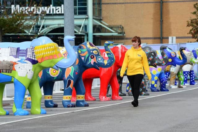 The elephants were displayed in all their glory at Meadowhall over the weekend