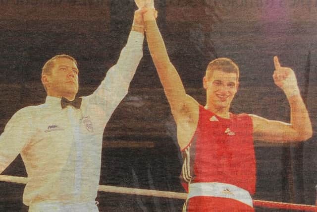Flashback: Liam Cameron, when he won the British Champion at 69kg.