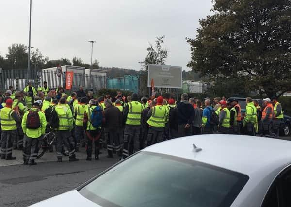 GMB members held further strike action on Tuesday morning in Sheffield