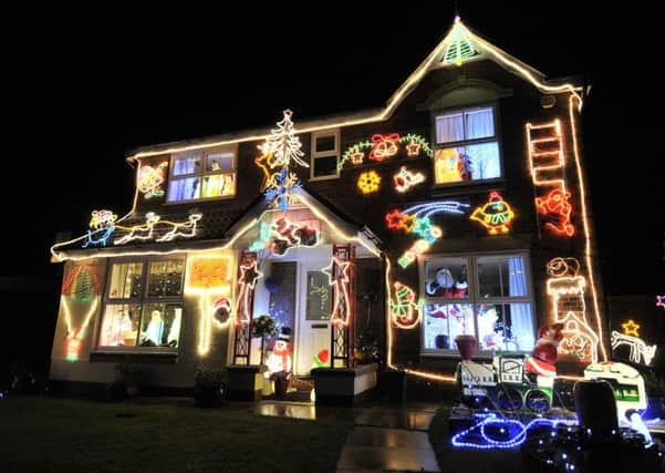 Newby Farm . Christmas decorations sparklw and glow. pic Richard Ponter 155130b
