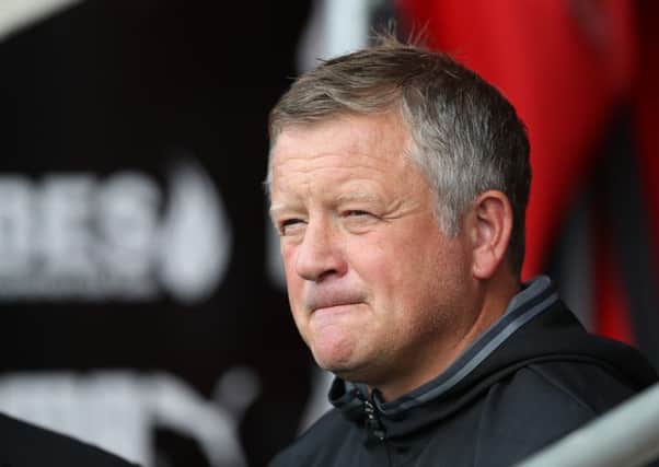 Chris Wilder says the crowd could play a huge part in tomorrow's game. Pic Simon Bellis/Sportimage