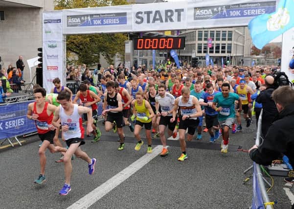 The start of the Sheffield 10k. Picture: Andrew Roe
