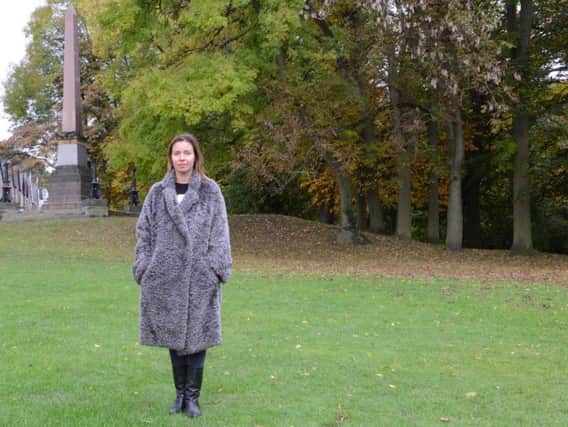 Mum Michelle Mullins is 'outraged' at plans to build flood defences in Endcliffe Park, Sheffield. Picture: Dan Hobson.