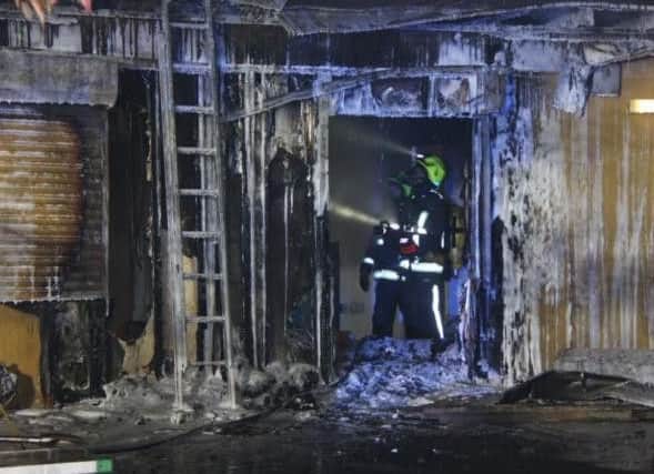Firefighters tackle the blaze which hit the nursery in November 2015. Picture: South Yorkshire Fire & Rescue