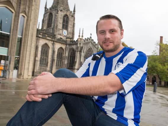 Wednesdayite David Staley is walking in his Owls shirt from Sheffield Cathedral to Bridlington to raise cash for the Archer Project homeless charity who helped him in his hour of need.
