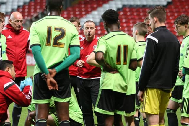 Sheffield United's Academy manager Travis Binnion