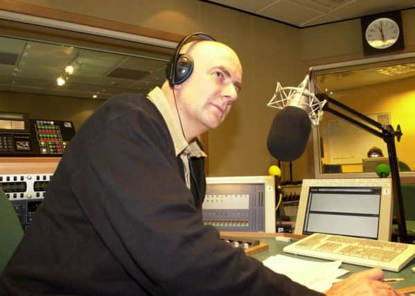 RADIO SHEFFIELD  Breakfast presenter Everard Davy in the studio at Radio Sheffield.    November 07 2001 radionb