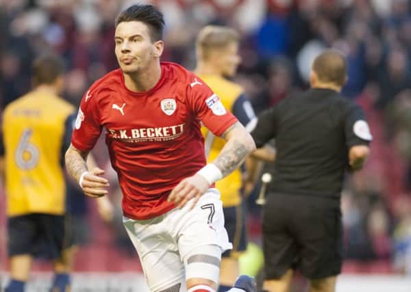 Barnsley v Bristol City SkyBet Championship Barnsley's Adam Hammill wheels away after securing a point for the Tykes at home
