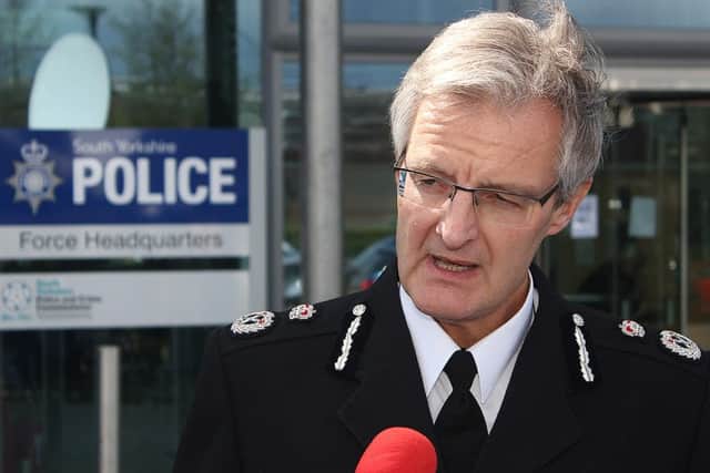 Suspended chief constable David Crompton